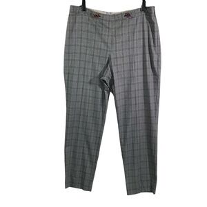 Ted Baker London Plaid Pants Office Casual Grey